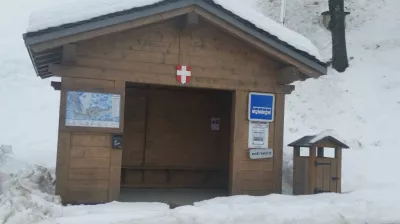 Arrêt navette Montchavin