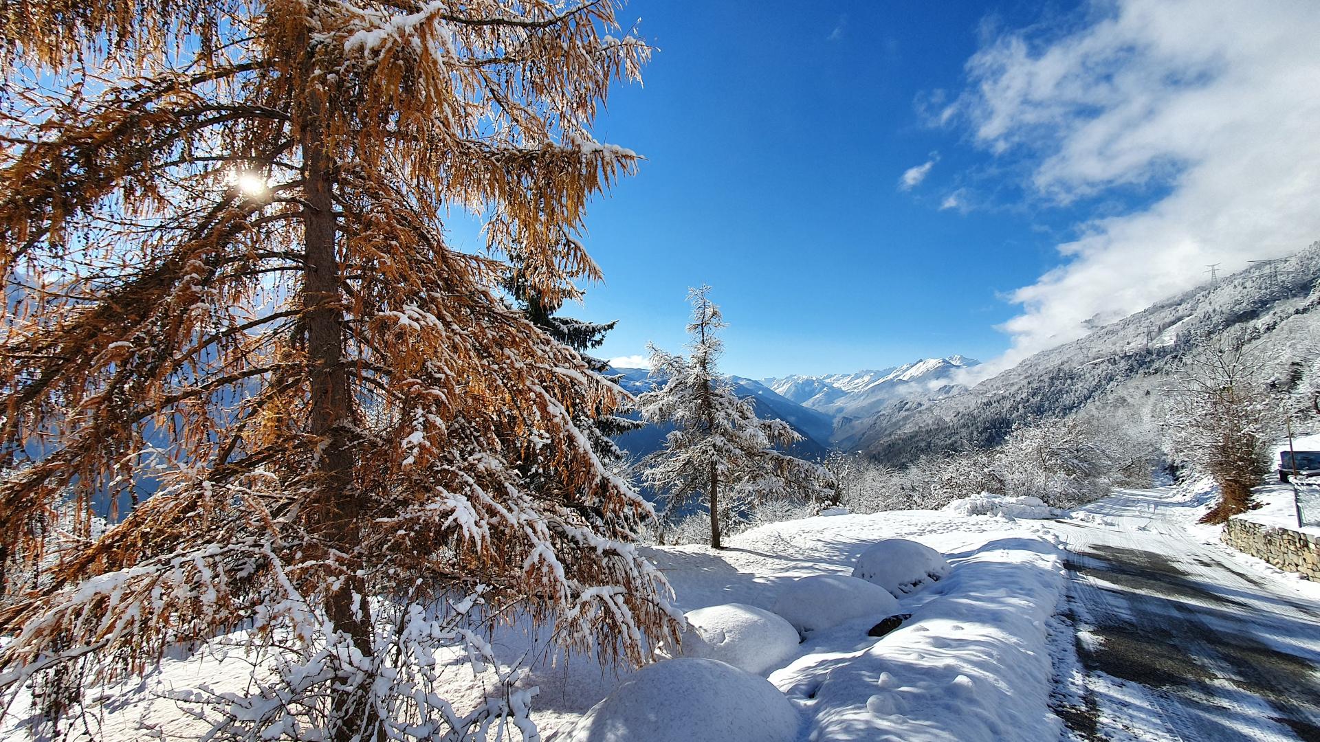 Route de Granier hiver