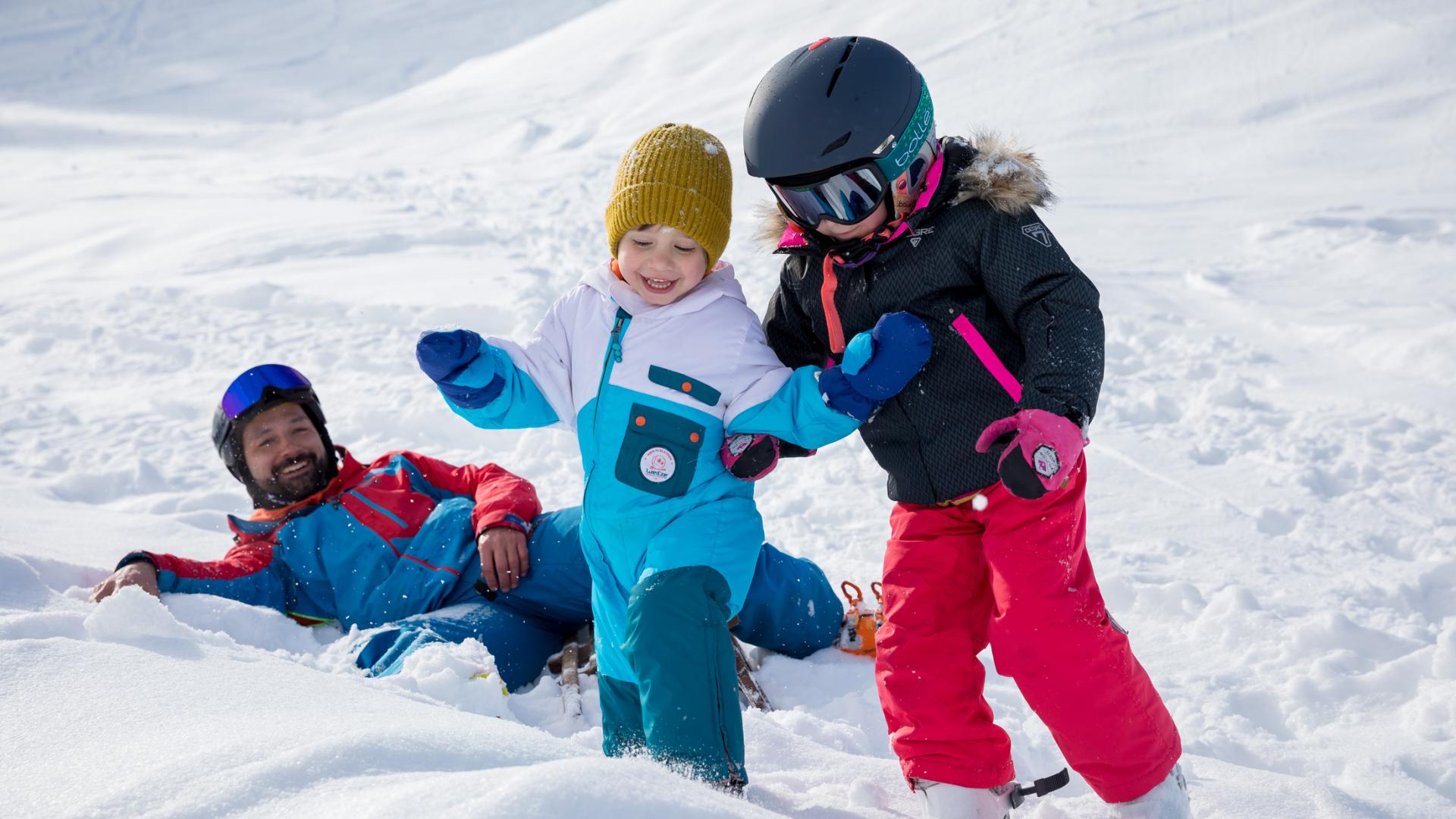 Luge en famille à La Plagne