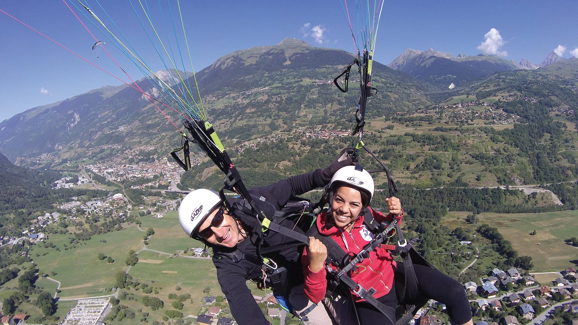 Parapente en duo à La Plagne