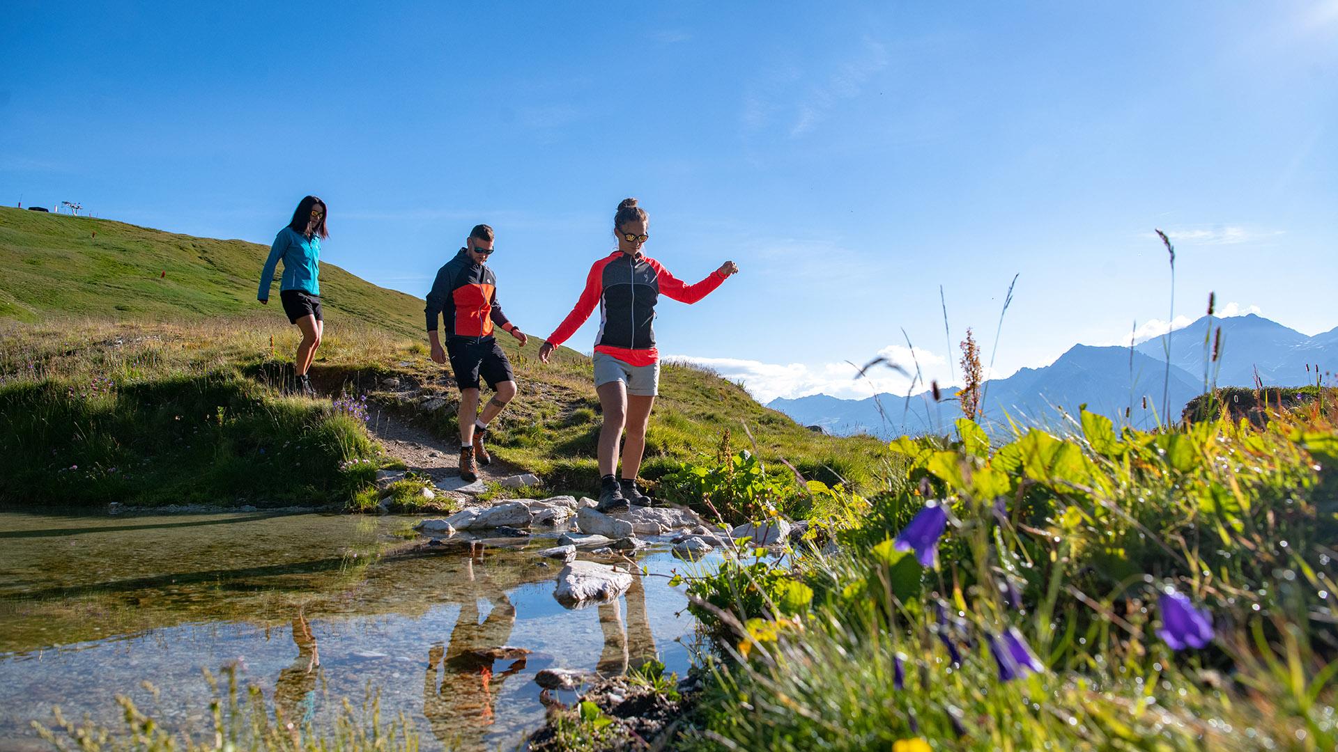 Randonnée et lac à La Plagne