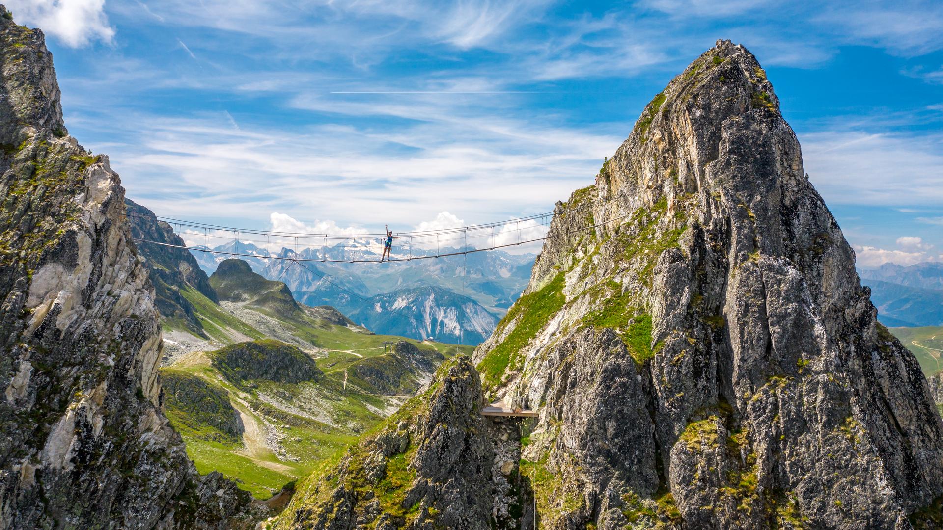 Via ferrata à La Plagne