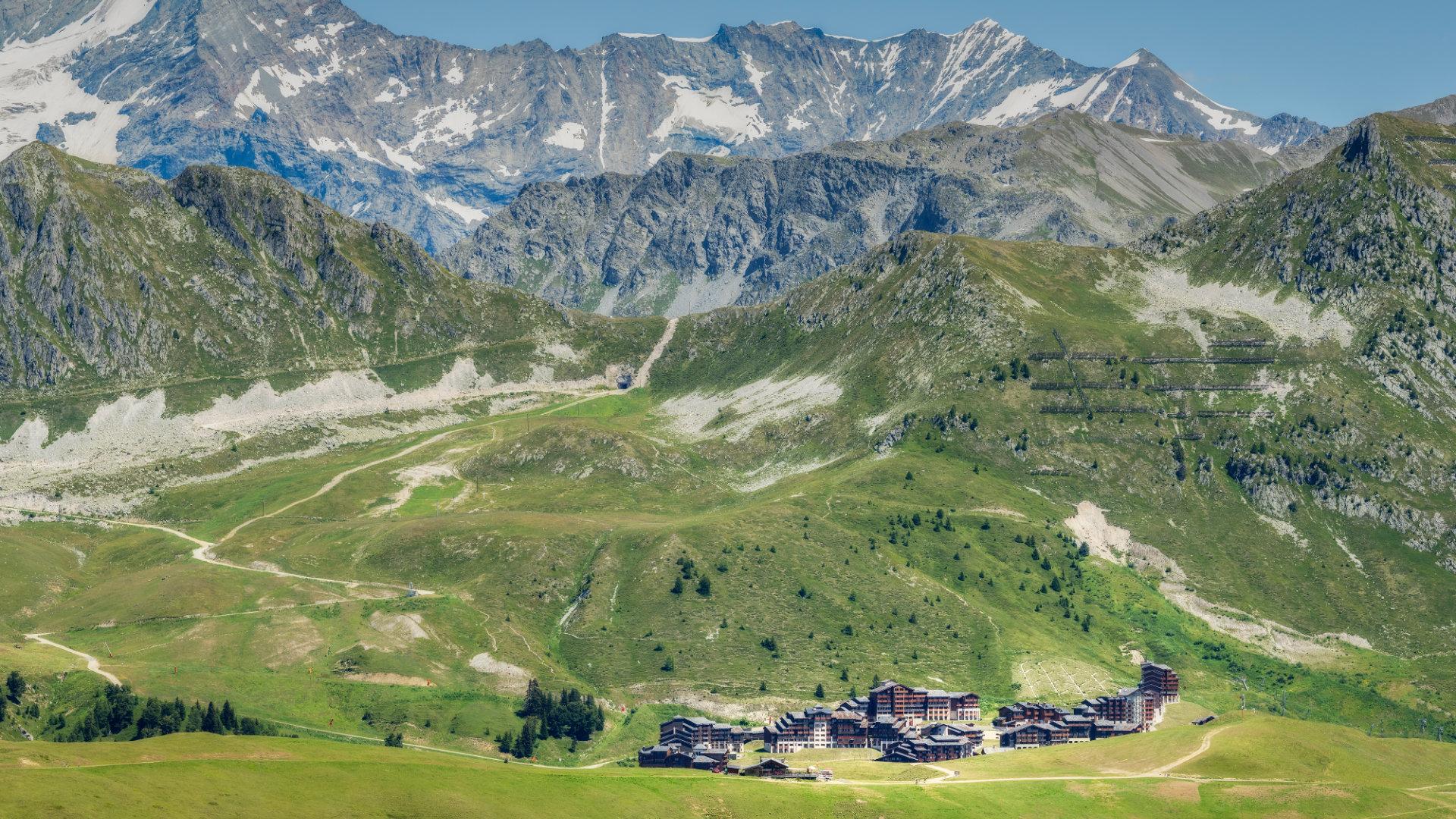 Belle Plagne vue d'été