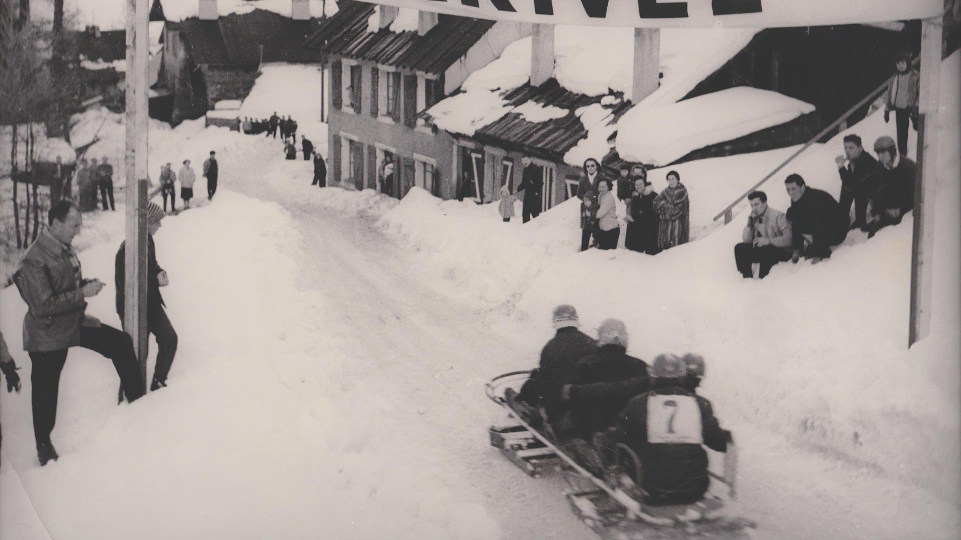 Bob historique à La Roche, La Plagne
