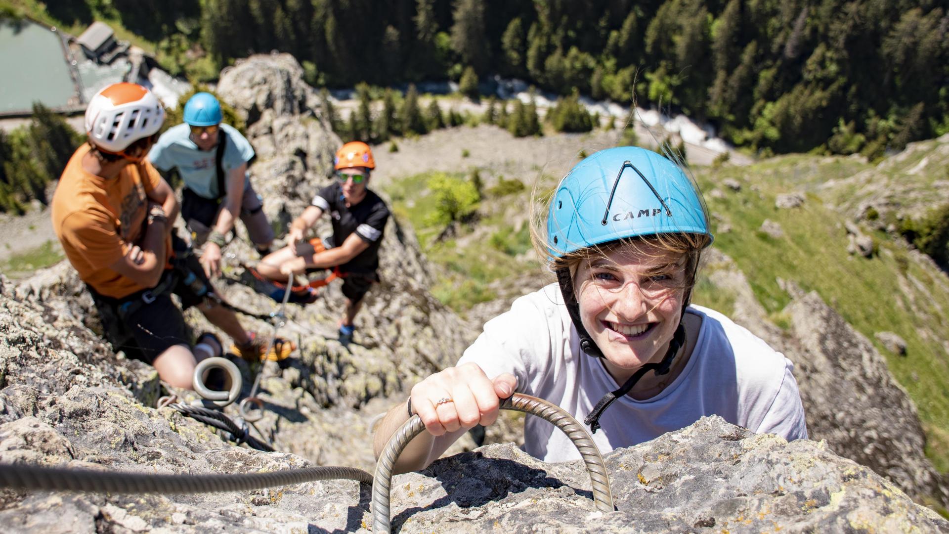 Via ferrata du Plan du Bouc, à Champagny en Vanoise