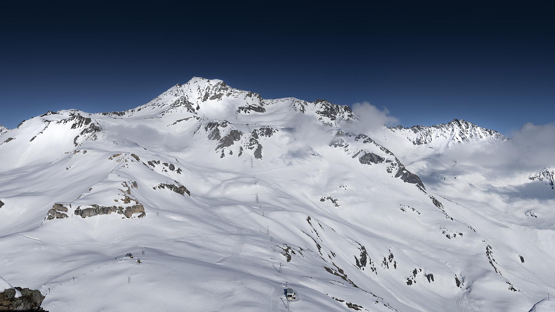 Glacier de Bellecôte à La Plagne en Hiver