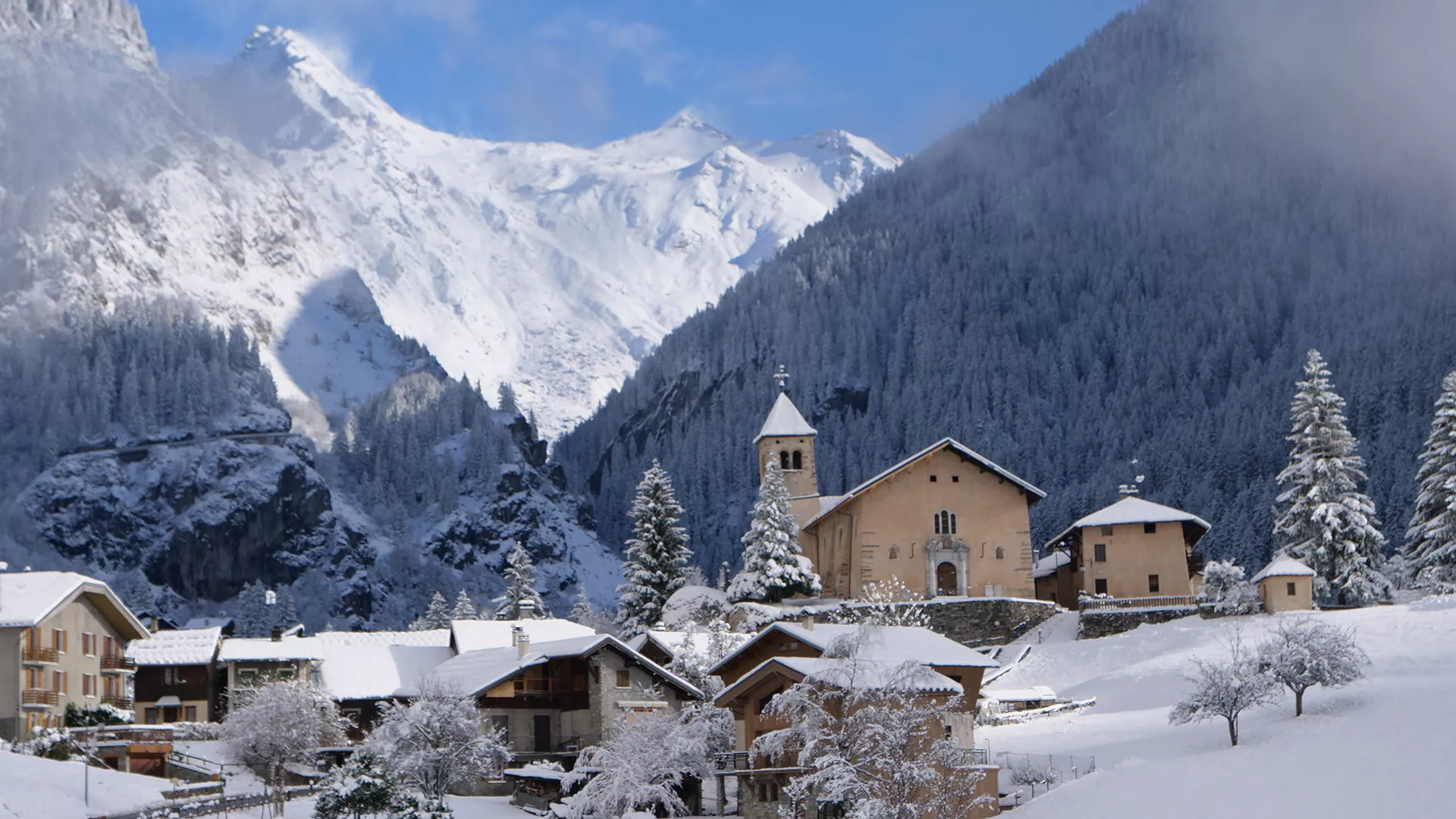 La Plagne Champagny en Vanoise en hiver