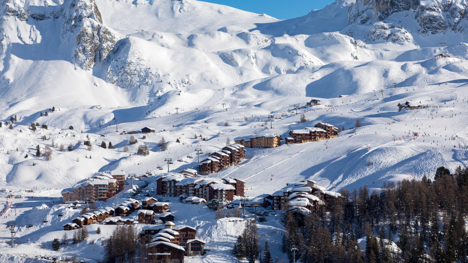Plagne Villages au coeur du domaine skiable de Paradiski