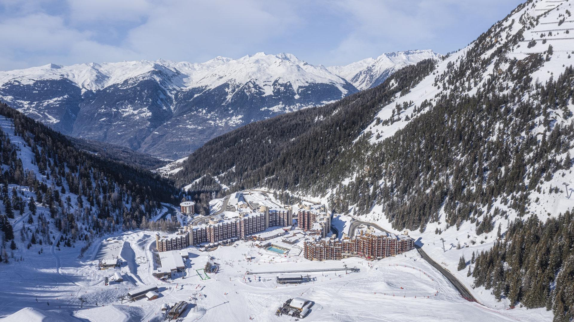 Plagne Bellecôte vue vallée