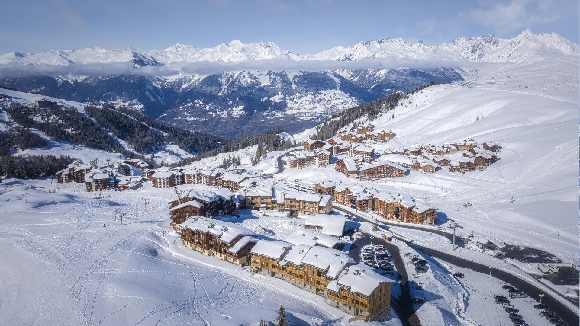 La Plagne Soleil vue aérienne