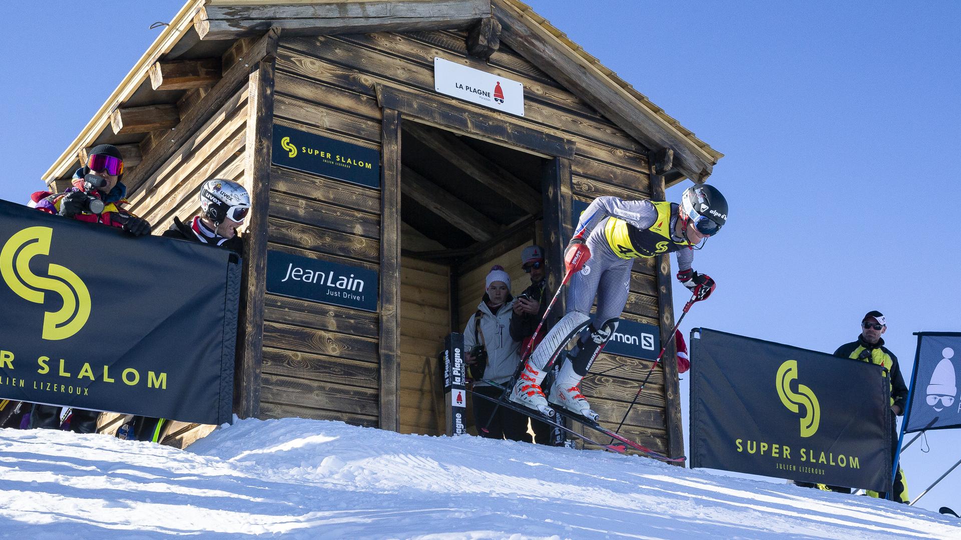 Super Slalom La Plagne départ