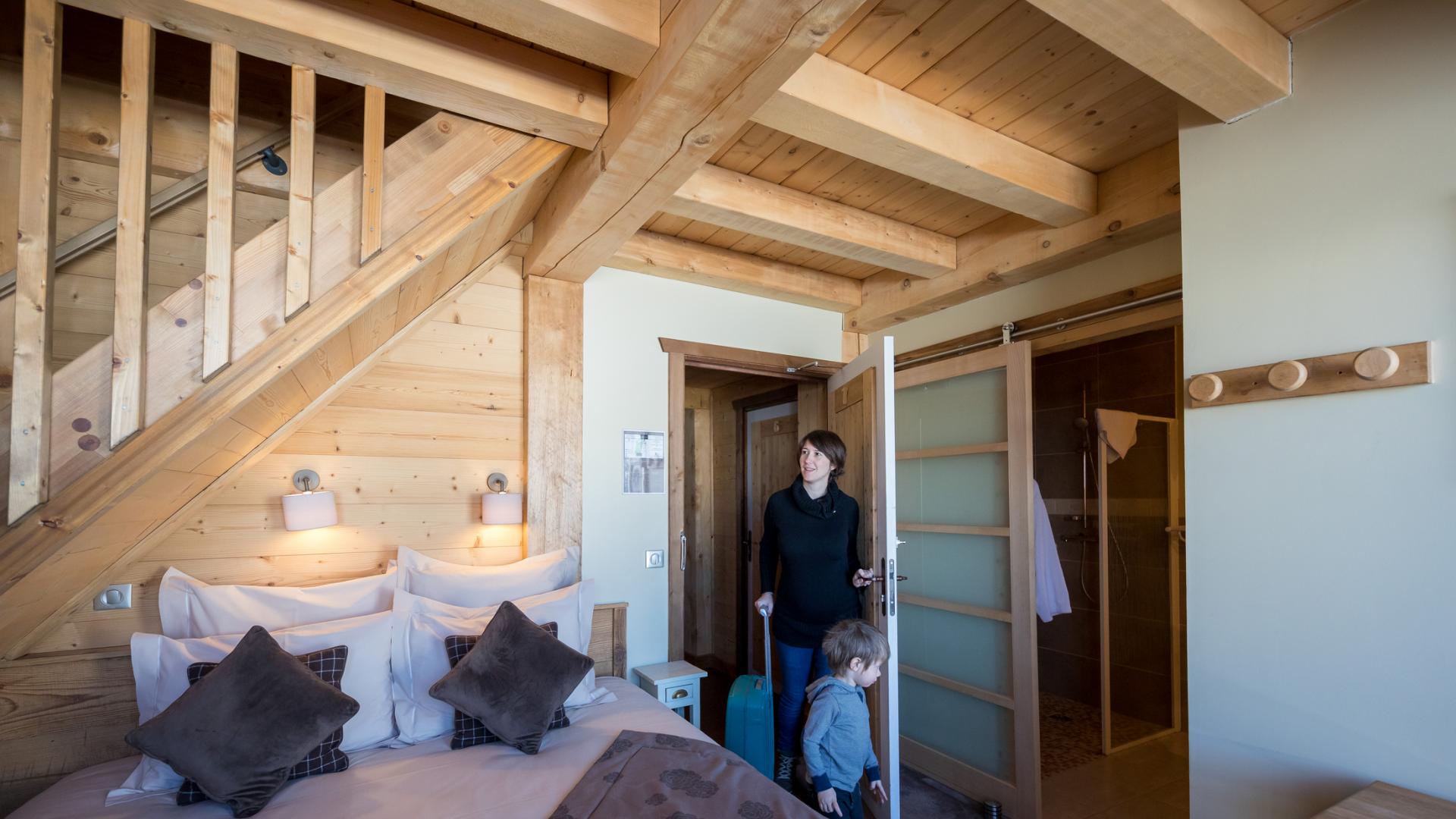 Chambre dans l'hôtel le Cocoon à La Plagne