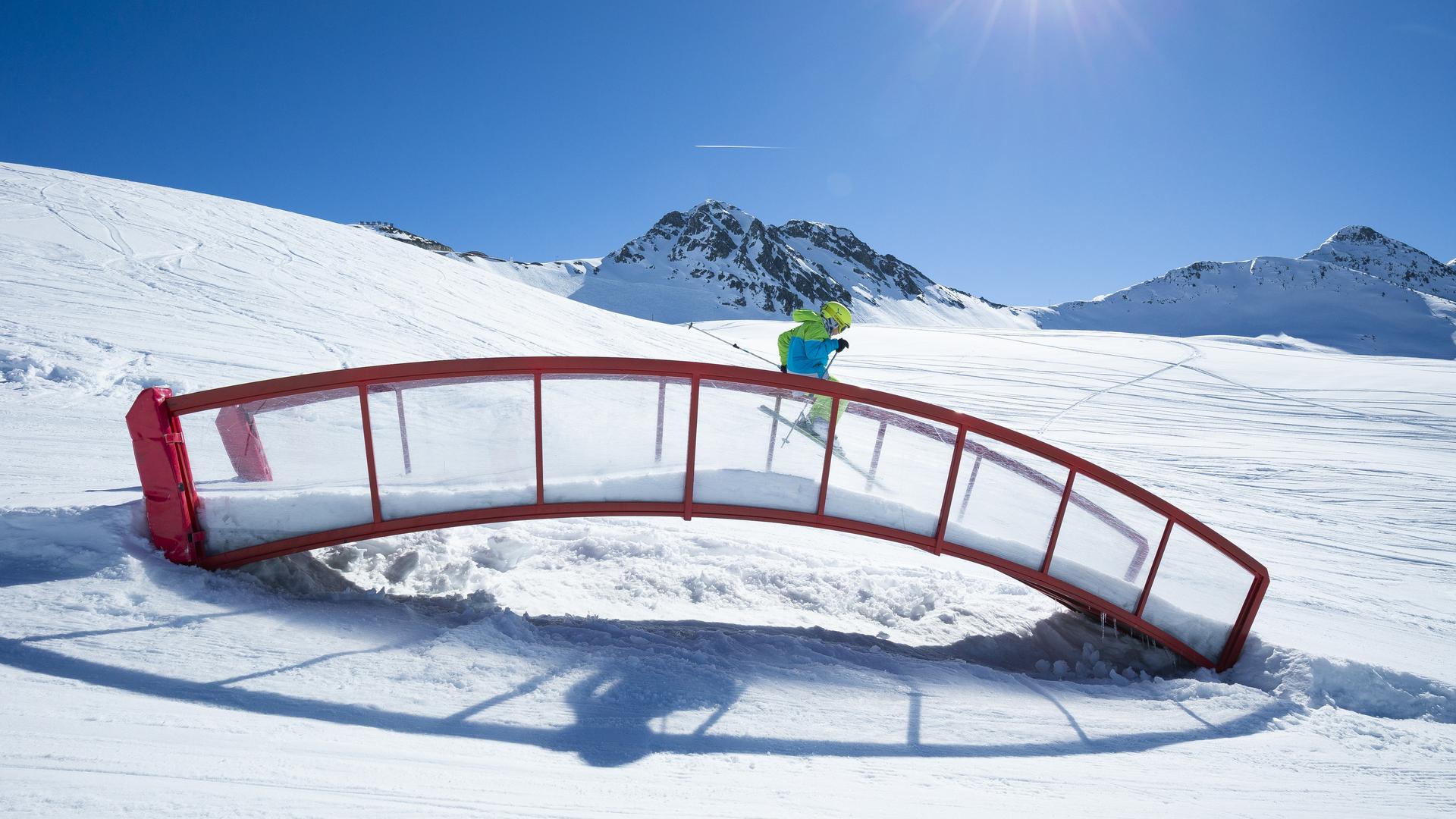 Fun slope La Plagne pont