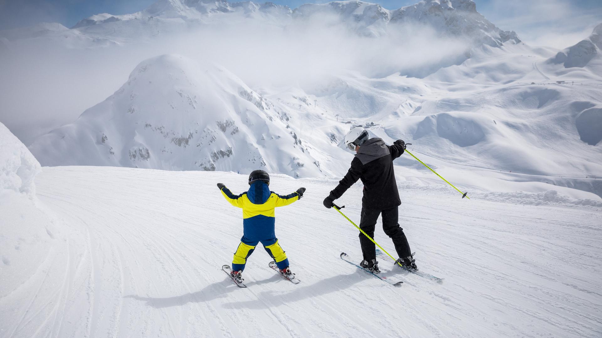 Apprendre le ski à La Plagne - Écoles et pistes enfant pour débuter le