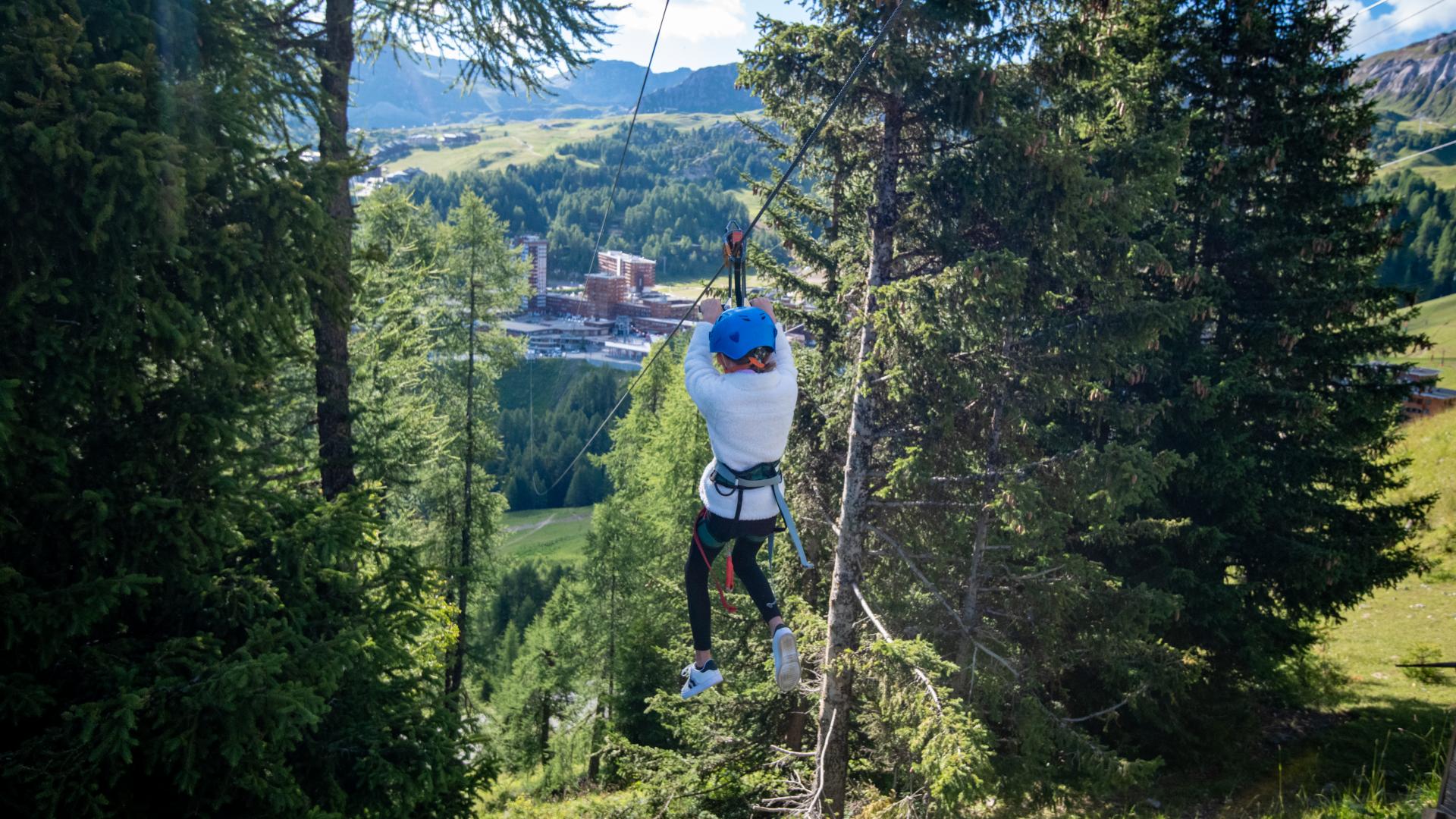 Tyrolienne La Plagne Supertyro