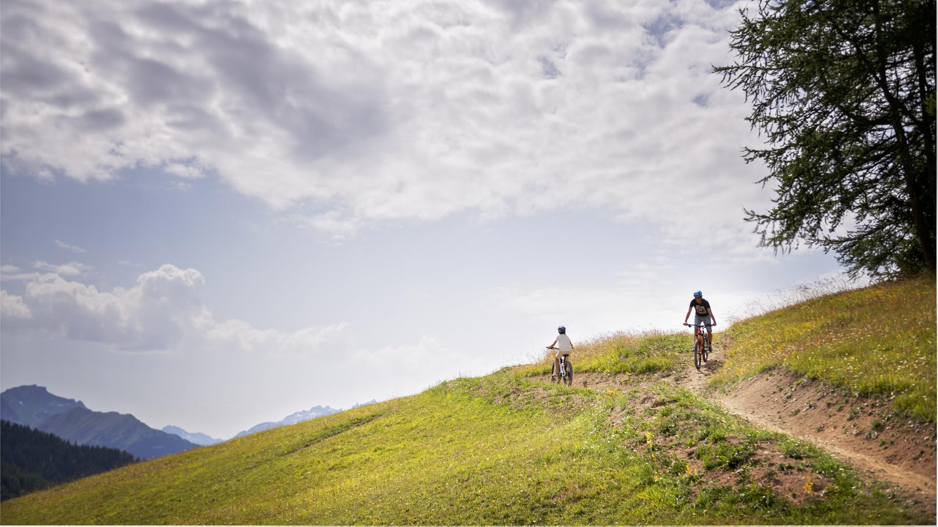 VTT électrique sur E spot à La Plagne