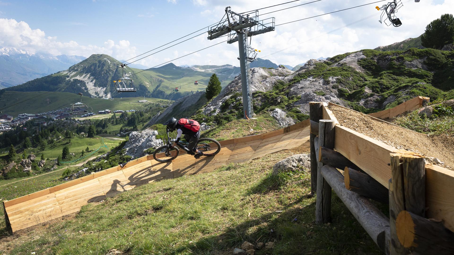 Module du Colorado Bike Park à La Plagne