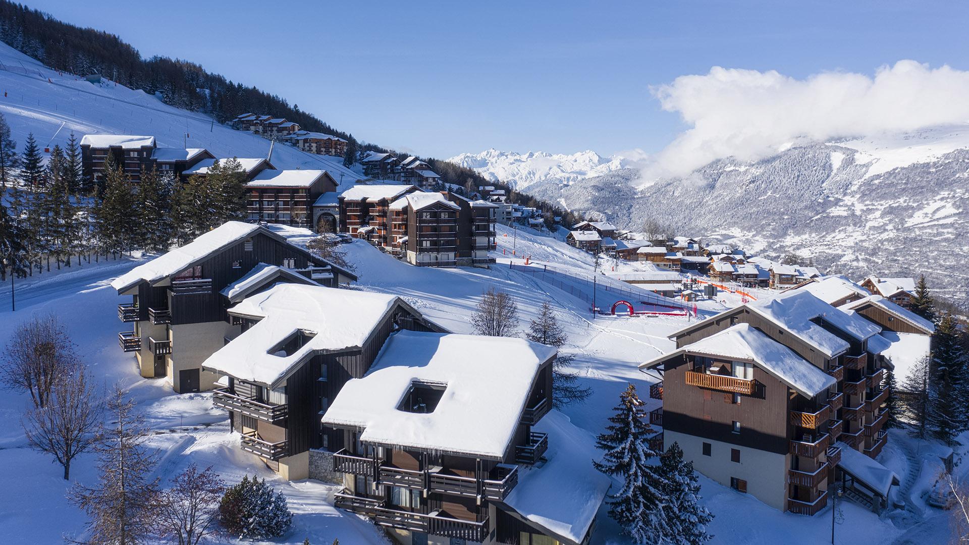 Vue aérienne de Plagne Montalbert