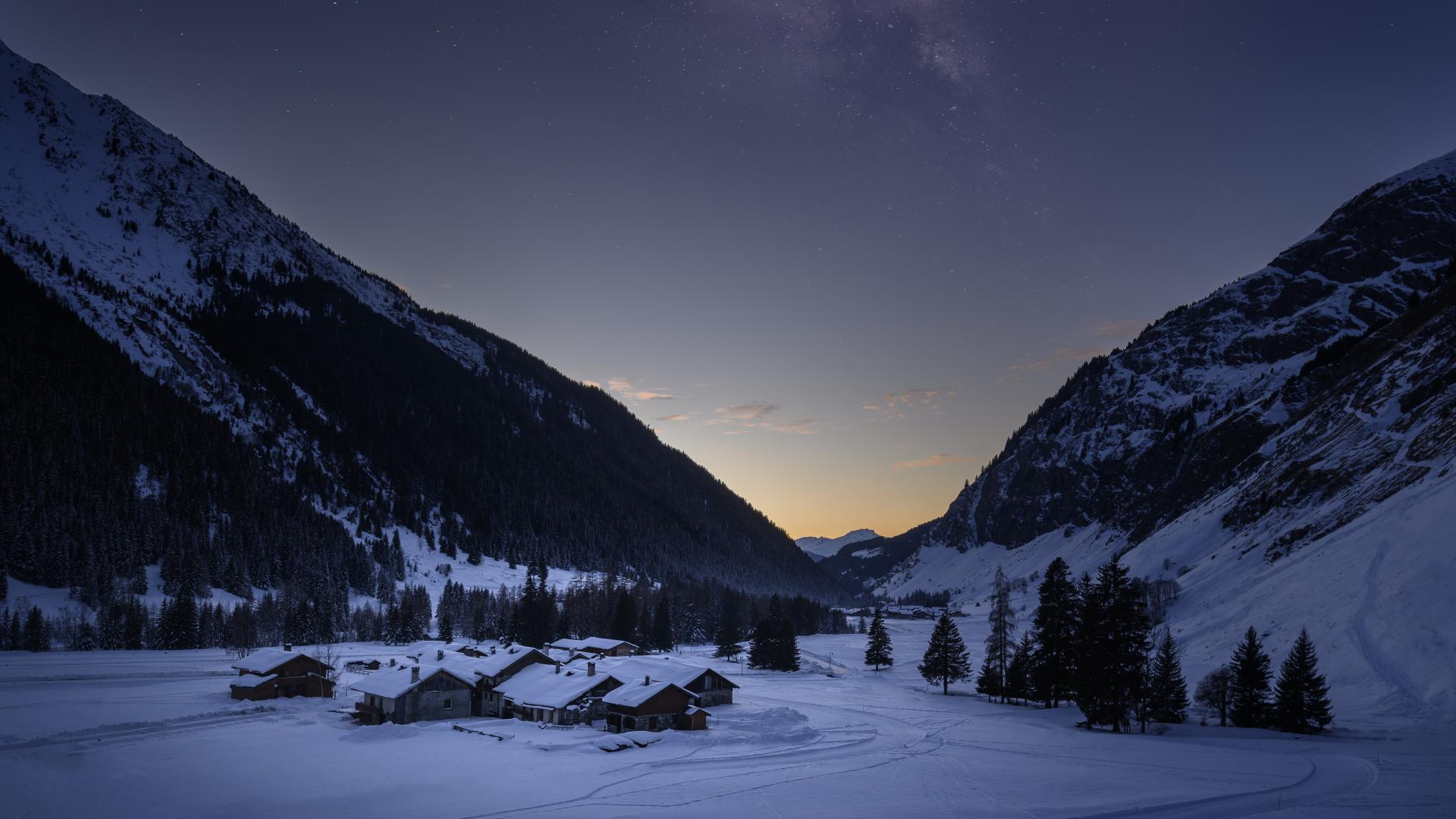 Champagny le Haut en hiver