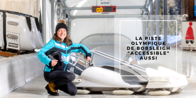 La piste olympique de bobsleigh "accessible" aussi