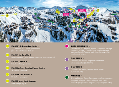 Plan Challenge des moniteurs 2024 à La Plagne Plan Challenge des moniteurs 2024 à La Plagne
