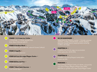 Plan Challenge des moniteurs 2024 à La Plagne