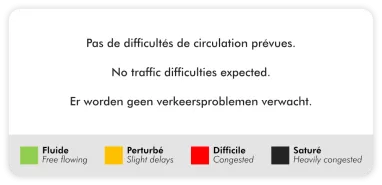 Prévision de circulation pour La Plagne